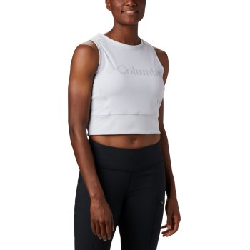 Columbia Tanktop Dames, Windgates Cropped Wit Grijs, 59DYQUPNE